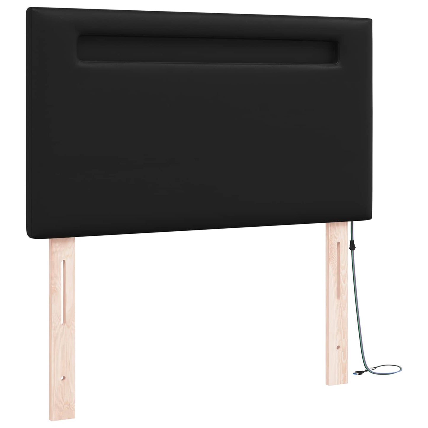 LED Sengegavl Faux Læder - Billede 4
