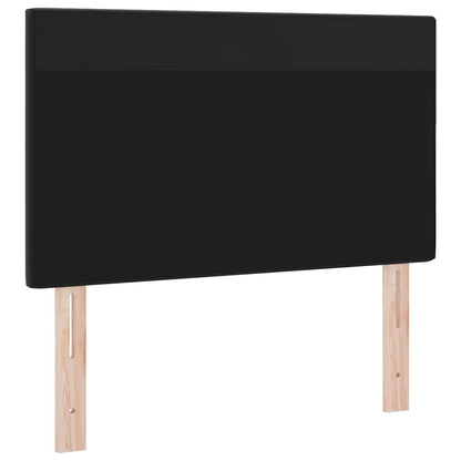 Hovedgærde Vægmonteret Med Hovedgærde Sort 90 Cm Pvc - Billede 4