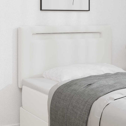 Hovedgærde Vægmonteret Med Hovedgærde Hvid 90 Cm Pvc - Hovedbillede