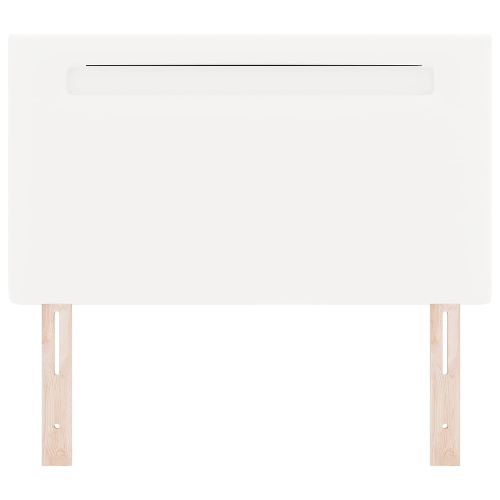 Hovedgærde Vægmonteret Med Hovedgærde Hvid 90 Cm Pvc - Billede 5