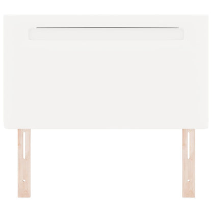 Hovedgærde Vægmonteret Med Hovedgærde Hvid 90 Cm Pvc - Billede 5