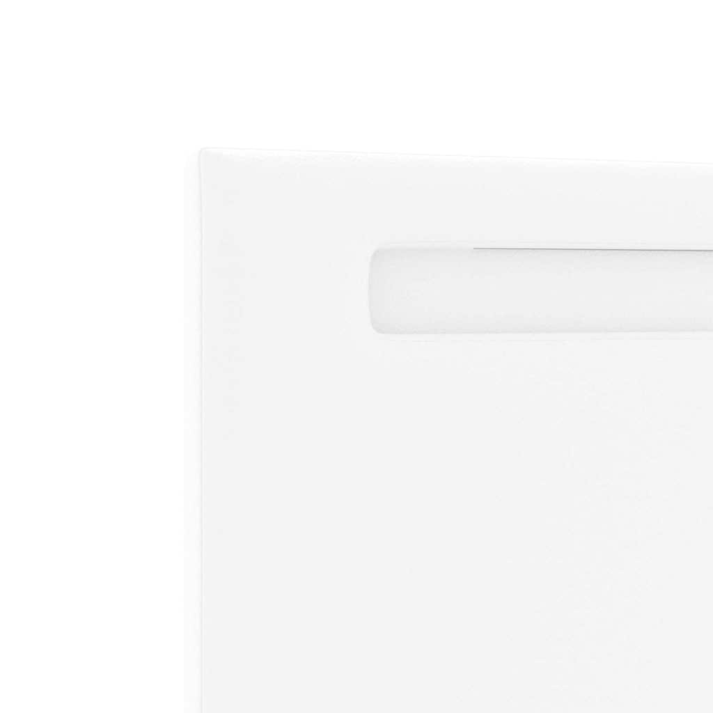 Hovedgærde Vægmonteret Med Hovedgærde Hvid 160 Cm Pvc - Billede 7