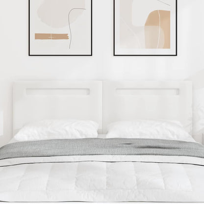 Hovedgærde Vægmonteret Med Hovedgærde Hvid 160 Cm Pvc - Billede 3