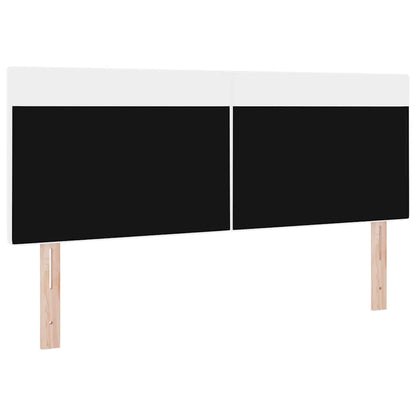 Hovedgærde Vægmonteret Med Hovedgærde Hvid 160 Cm Pvc - Billede 4