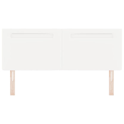 Hovedgærde Vægmonteret Med Hovedgærde Hvid 160 Cm Pvc - Billede 5