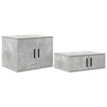 Opbevaringsskab 2 Stk. Beton - Billede 2
