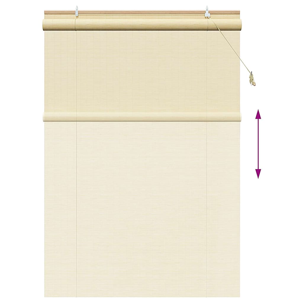 Rullegardin Natur 140 X 220 Cm Bambus - Billede 13