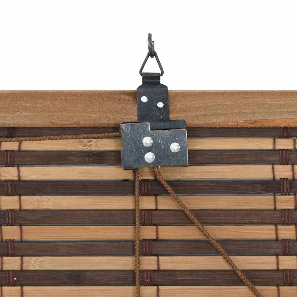 Rullegardin Med Gardiner 120 X 220 Cm Bambus - Billede 7