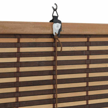 Rullegardin Med Gardiner 120 X 220 Cm Bambus - Billede 8
