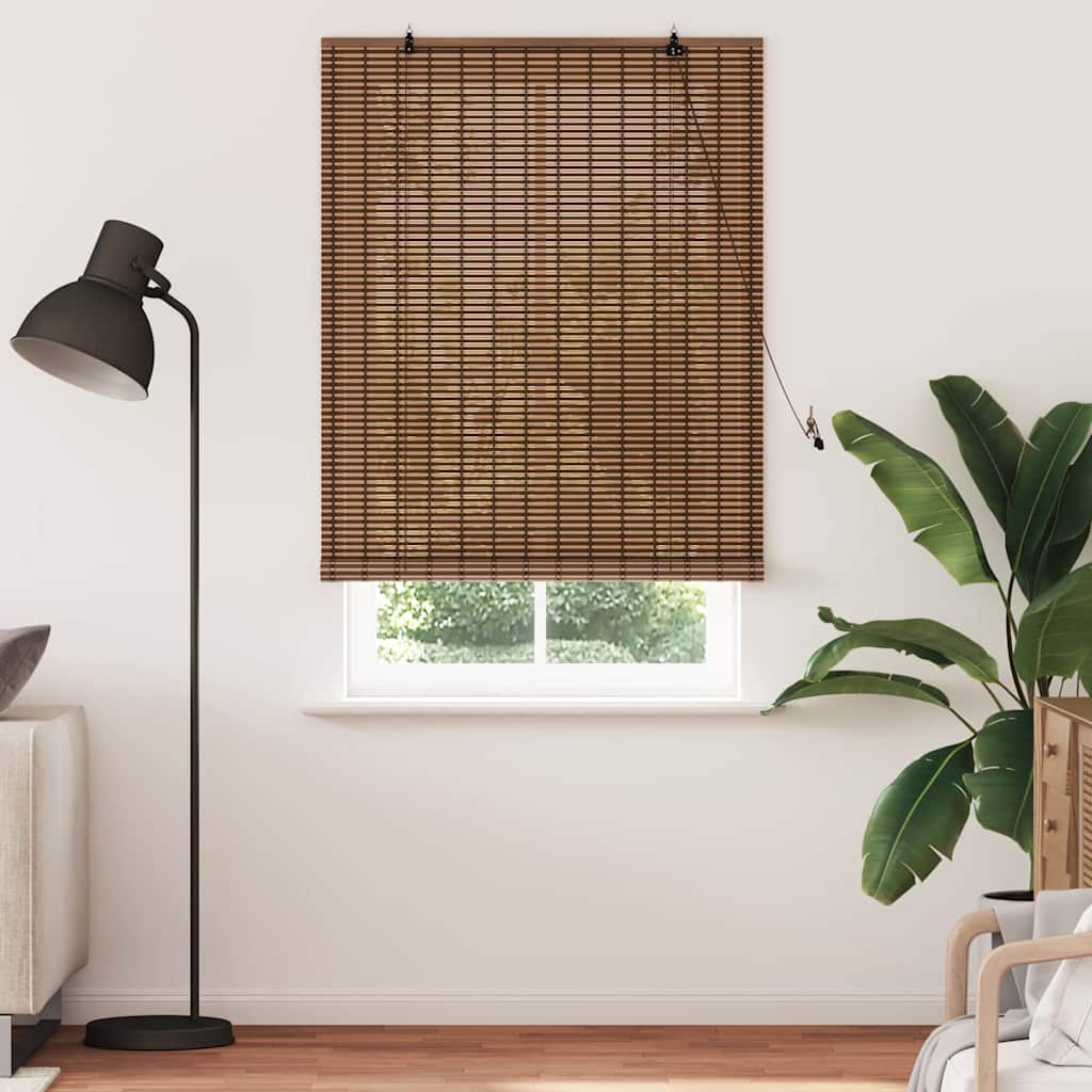 Rullegardin Med Gardiner 120 X 220 Cm Bambus - Billede 3