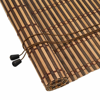 Rullegardin Med Gardiner 120 X 220 Cm Bambus - Billede 2