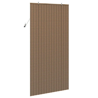 Rullegardin Med Gardiner 120 X 220 Cm Bambus - Billede 4
