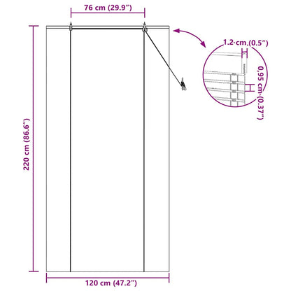 Rullegardin Med Gardiner 120 X 220 Cm Bambus - Billede 15