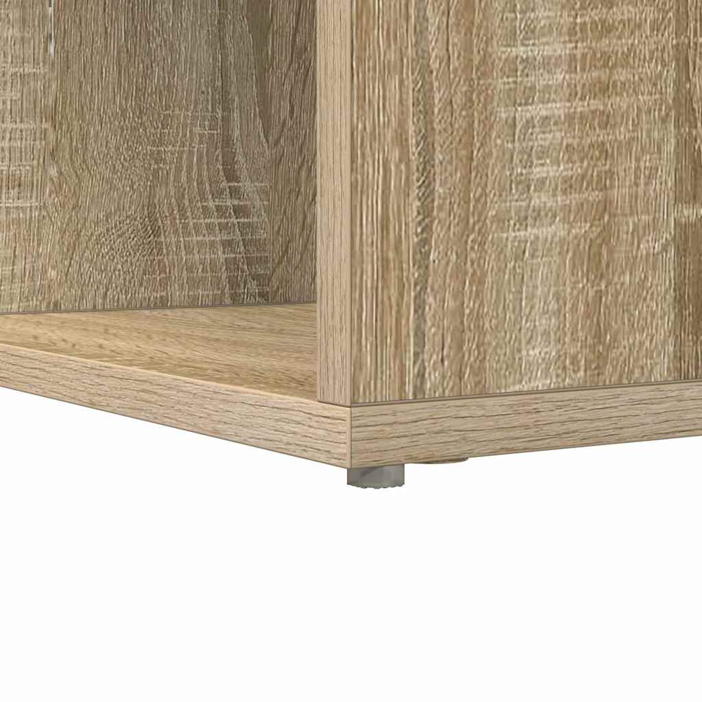 Hjørneskrivebord Med Hylde Sonoma-eg 101,5 X 149,5 X 149,5 Cm - Billede 8
