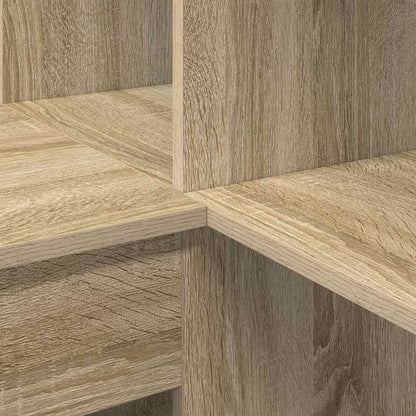 Hjørneskrivebord Med Hylde Sonoma-eg 101,5 X 149,5 X 149,5 Cm - Billede 9