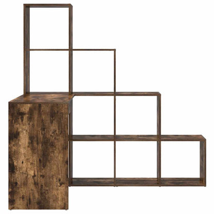 Hjørneskrivebord Med Hylde Røget Eg 101,5 X 149,5 X 149,5 Cm - Billede 6