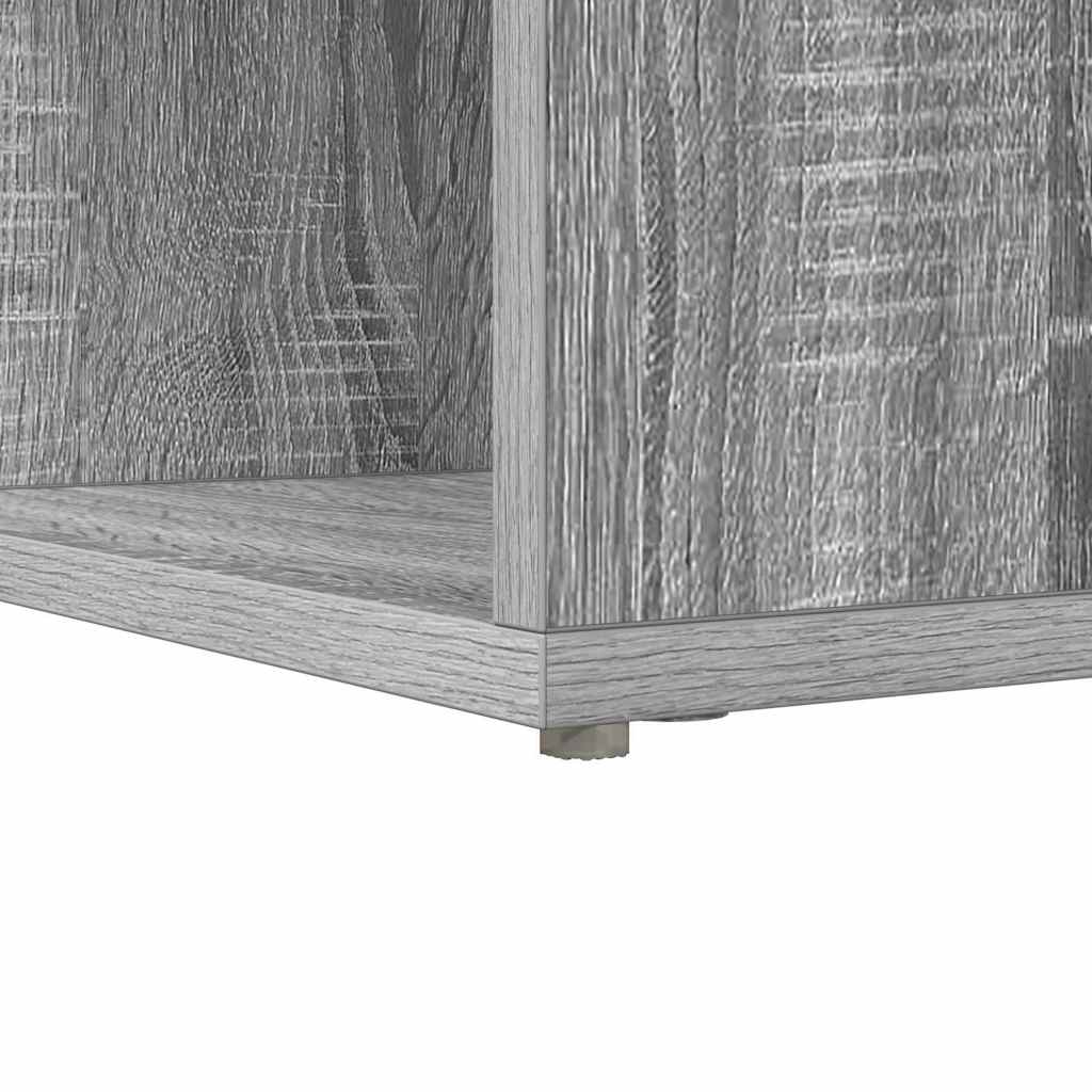 Hjørneskrivebord Grå Sonoma-eg 101,5 X 149,5 X 149,5 Cm - Billede 8