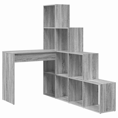 Hjørneskrivebord Grå Sonoma-eg 101,5 X 149,5 X 149,5 Cm - Billede 2