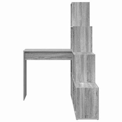 Hjørneskrivebord Grå Sonoma-eg 101,5 X 149,5 X 149,5 Cm - Billede 5