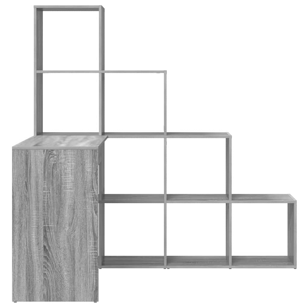 Hjørneskrivebord Grå Sonoma-eg 101,5 X 149,5 X 149,5 Cm - Billede 6