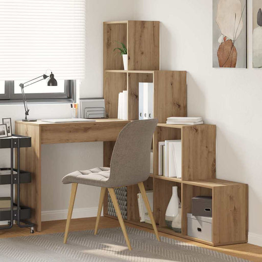 Hjørneskrivebord Med Hylde Artisan Eg 101,5 X 149,5 X 149,5 Cm - Hovedbillede