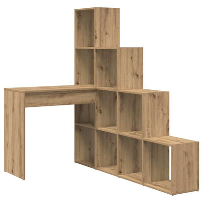 Hjørneskrivebord Med Hylde Artisan Eg 101,5 X 149,5 X 149,5 Cm - Billede 2