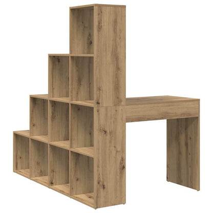 Hjørneskrivebord Med Hylde Artisan Eg 101,5 X 149,5 X 149,5 Cm - Billede 7
