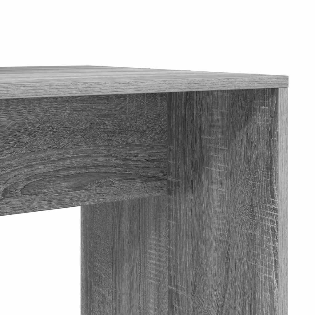 Bord Grå Sonoma-eg 138.5 X 55 X 143 Cm Konstrueret Træ - Billede 8