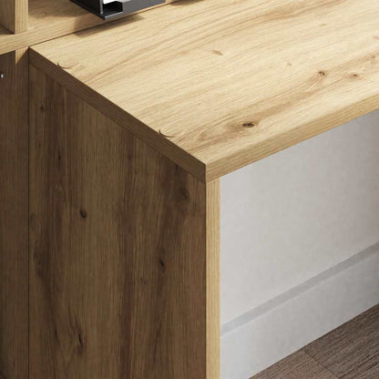 Bord Med Hylde Artisan Eg 138.5 X 55 X 143 Cm Konstrueret Træ - Billede 4