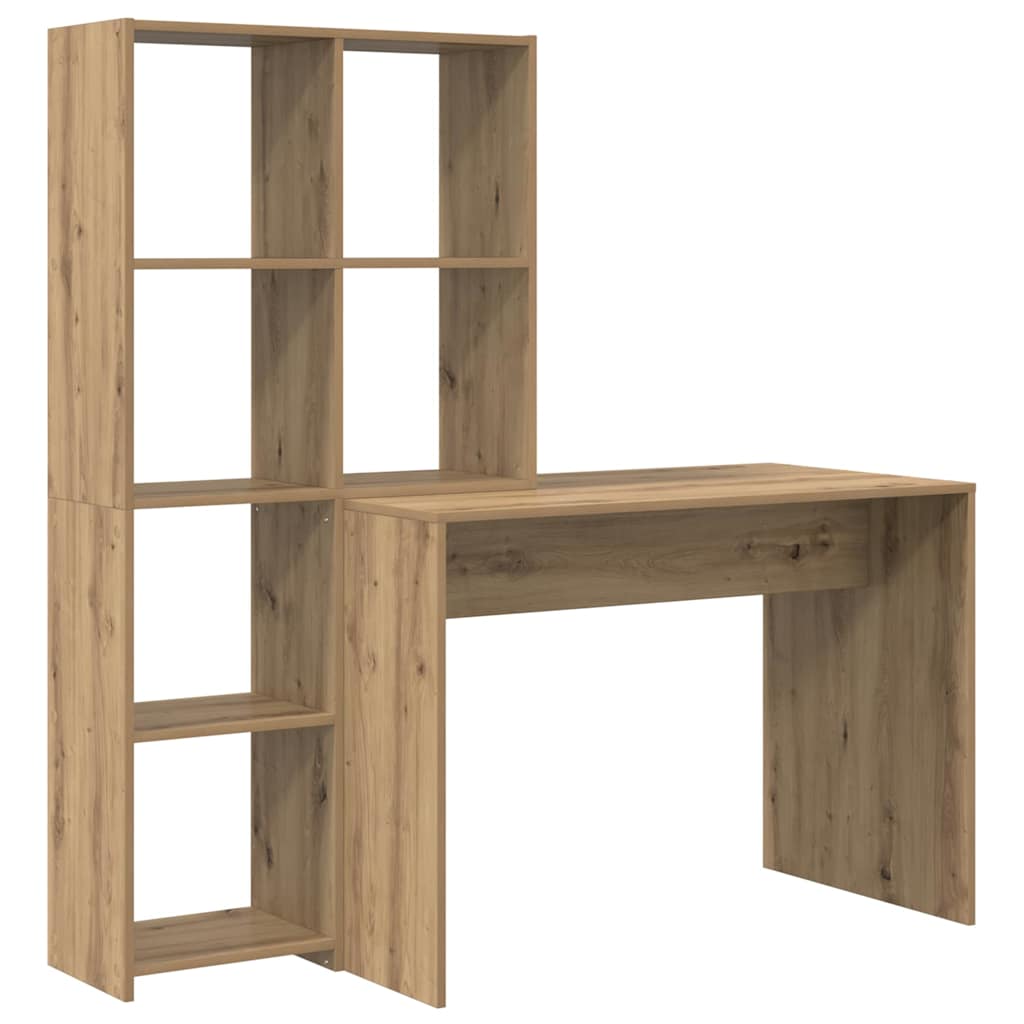 Bord Med Hylde Artisan Eg 138.5 X 55 X 143 Cm Konstrueret Træ - Billede 2