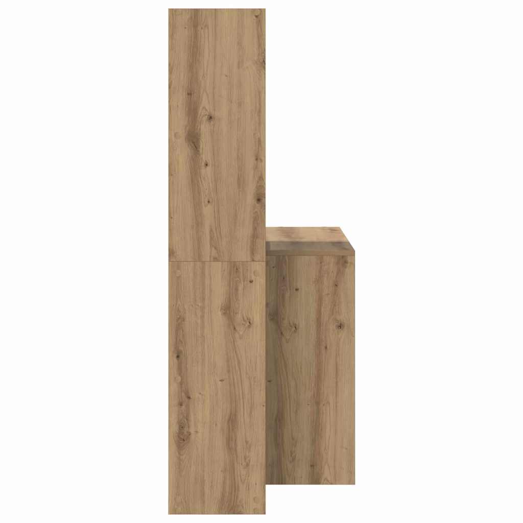 Bord Med Hylde Artisan Eg 138.5 X 55 X 143 Cm Konstrueret Træ - Billede 6