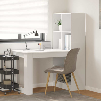 Bord Med Hylde 122 X 67 X 145 Cm Konstrueret Træ - Variant 3337257