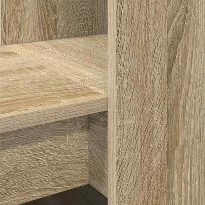 Bord Med Hylde Sonoma-eg 122 X 67 X 145 Cm Konstrueret Træ - Billede 8