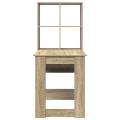 Bord Med Hylde Sonoma-eg 122 X 67 X 145 Cm Konstrueret Træ - Billede 6