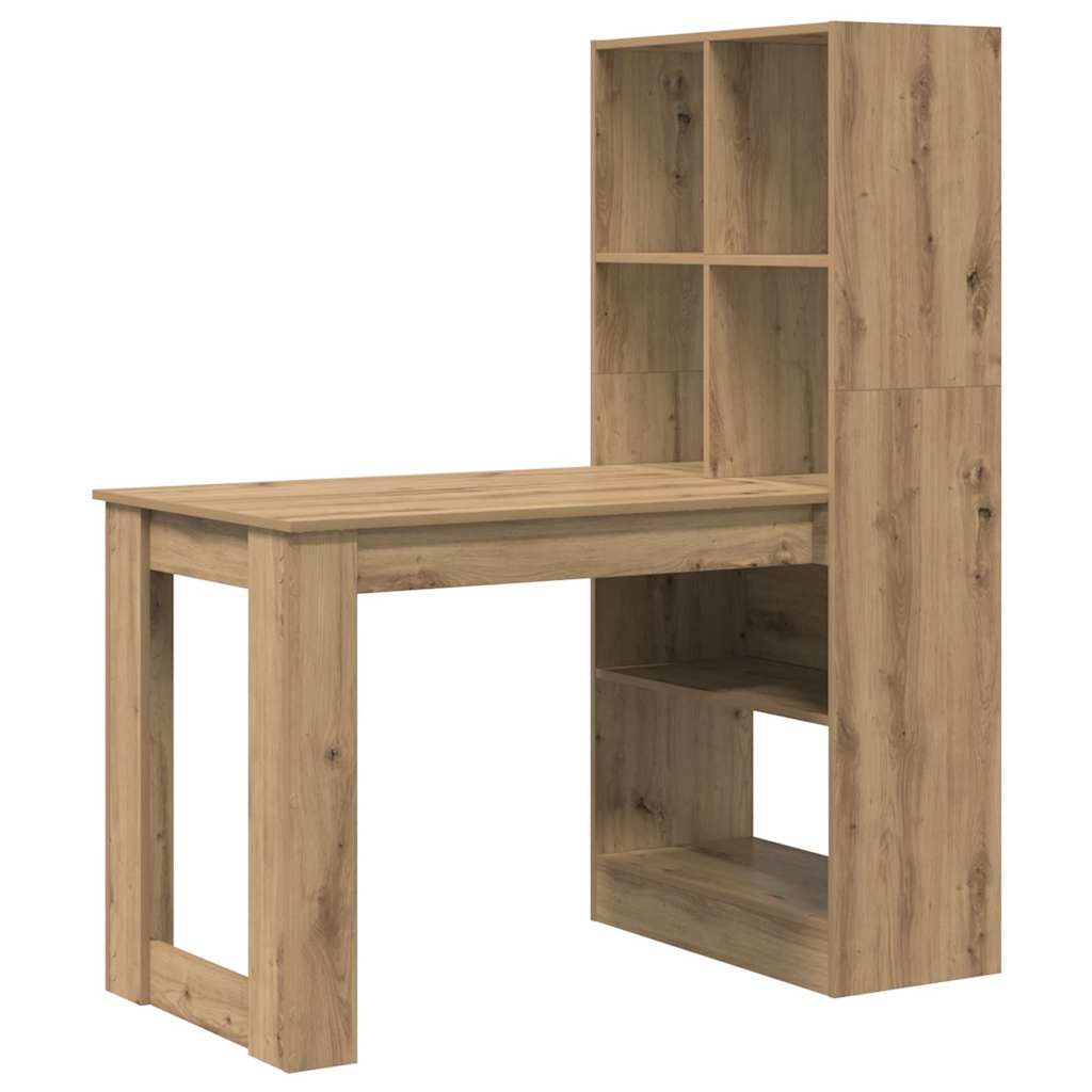 Bord Med Hylde Artisan Eg 122 X 67 X 145 Cm Konstrueret Træ - Billede 2