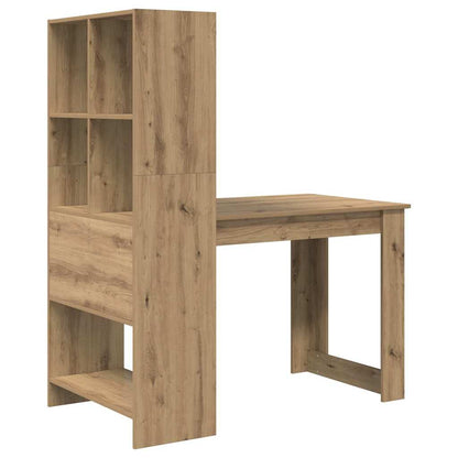 Bord Med Hylde Artisan Eg 122 X 67 X 145 Cm Konstrueret Træ - Billede 7