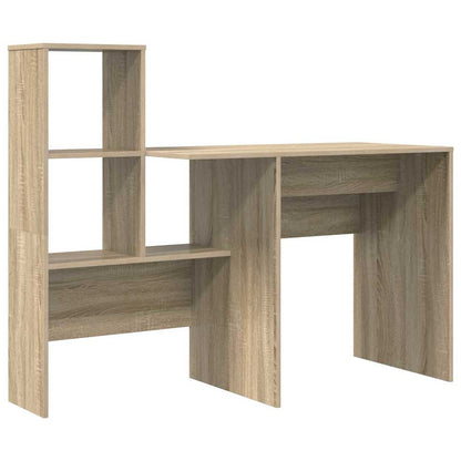 Bord Med Skuffe Sonoma-eg 131,5 X 50 X 106,5 Cm Konstrueret Træ - Billede 5