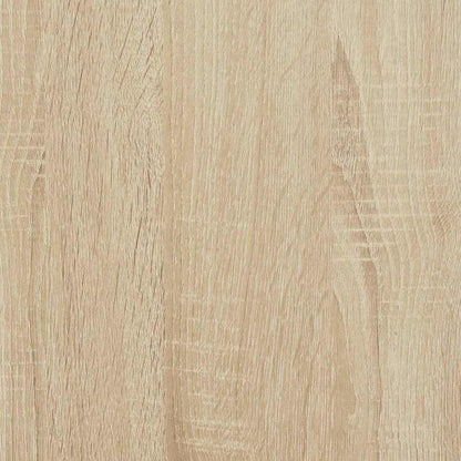 Bord Med Skuffe Sonoma-eg 131,5 X 50 X 106,5 Cm Konstrueret Træ - Billede 12