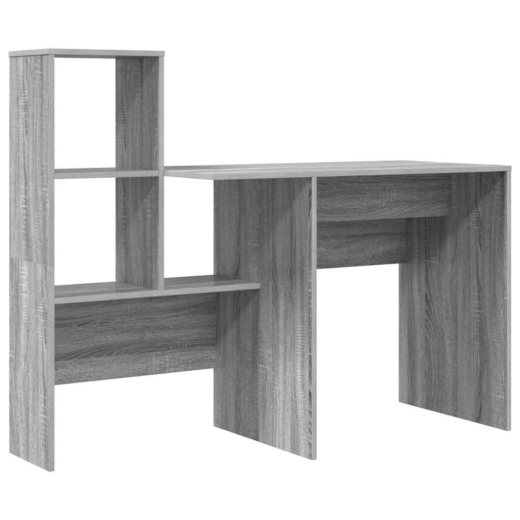 Bord Grå Sonoma-eg 131,5 X 50 X 106,5 Cm Konstrueret Træ - Billede 5