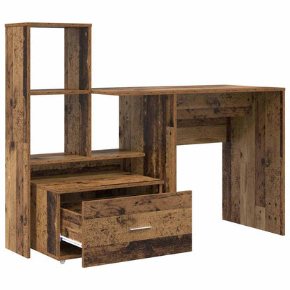 Bord Gammelt Træ 131,5 X 50 X 106,5 Cm Konstrueret Træ - Billede 7