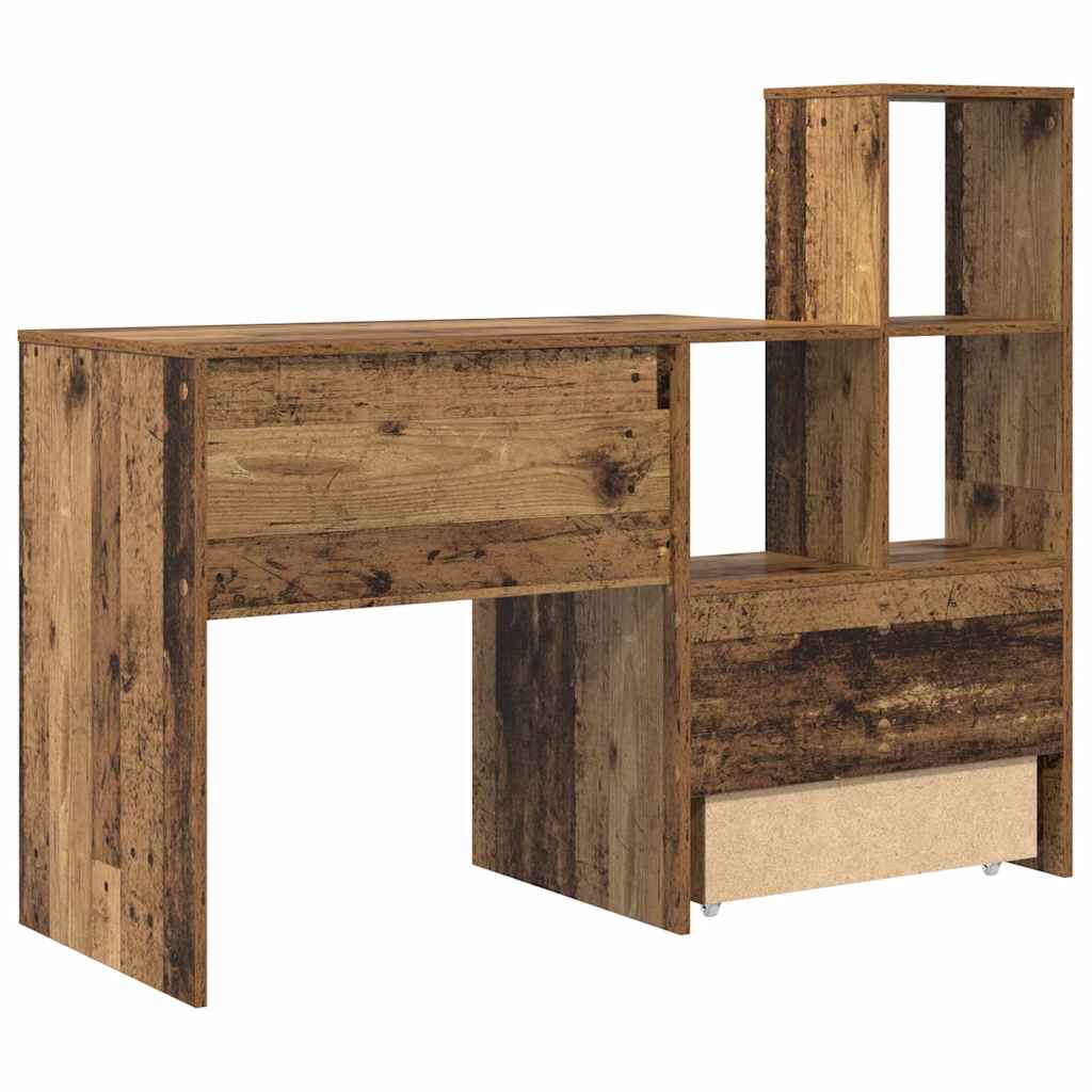 Bord Gammelt Træ 131,5 X 50 X 106,5 Cm Konstrueret Træ - Billede 9