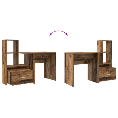 Bord Gammelt Træ 131,5 X 50 X 106,5 Cm Konstrueret Træ - Billede 11