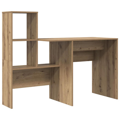 Bord Med Hylde Artisan Eg 131,5 X 50 X 106,5 Cm Konstrueret Træ - Billede 5