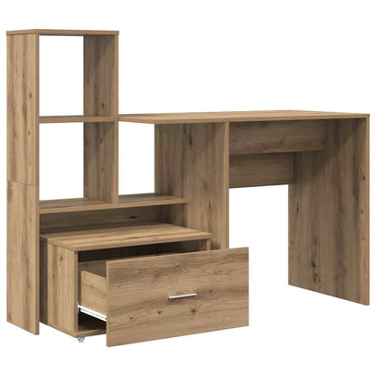 Bord Med Hylde Artisan Eg 131,5 X 50 X 106,5 Cm Konstrueret Træ - Billede 7