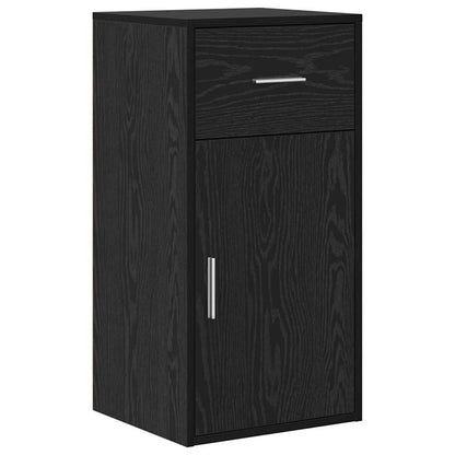 Hjørneskrivebord Sort Eg 102 X 50 X 75 Cm Konstrueret Træ - Billede 6