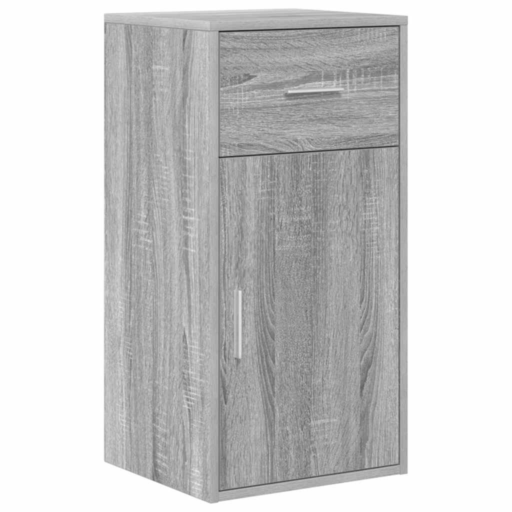 Hjørneskrivebord Grå Sonoma-eg 102 X 50 X 75 Cm Konstrueret Træ - Billede 6