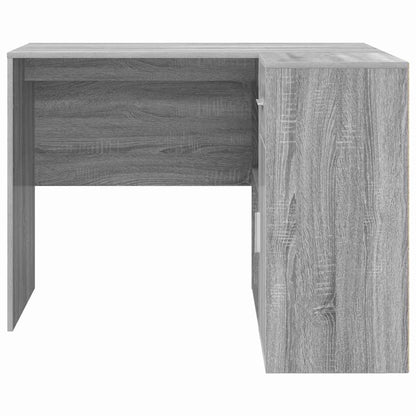 Hjørneskrivebord Grå Sonoma-eg 102 X 50 X 75 Cm Konstrueret Træ - Billede 8