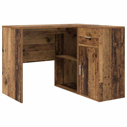Hjørneskrivebord Gammelt Træ 102 X 50 X 75 Cm Konstrueret Træ - Billede 2
