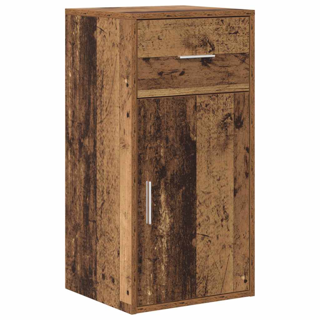 Hjørneskrivebord Gammelt Træ 102 X 50 X 75 Cm Konstrueret Træ - Billede 6
