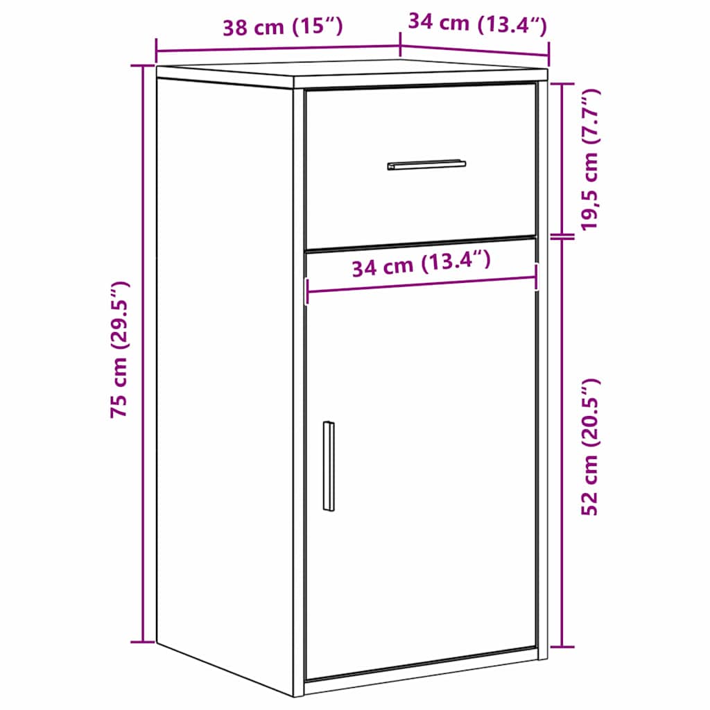 Hjørneskrivebord Med Skuffe 102 X 88 X 75 Cm - Billede 14